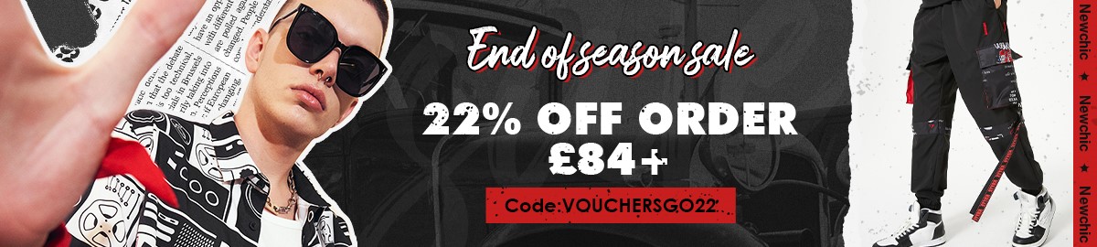 22% off on orders over ￡84