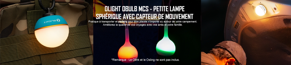 OLIGHT OBULB MCS - PETITE LAMPE SPHERIQUE AVEC CAPTEUIR DE MOUVEMENT