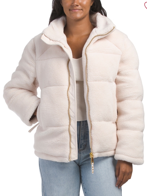 Rebecca Minkoff Faux Fur Puffer Jacket