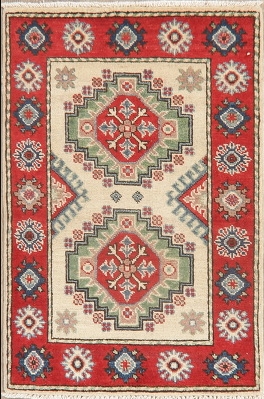 Super Kazak Oriental Area Rug 2x3