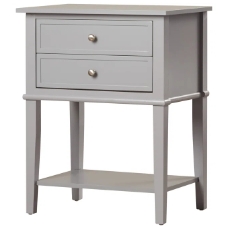 Dmitry 2-Drawer End Table with Storage