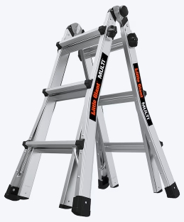 Little Giant Ladders Multi M14 14-ft Reach Type 1a- 300-lb Load Capacity Telescoping Multi-Position Ladder