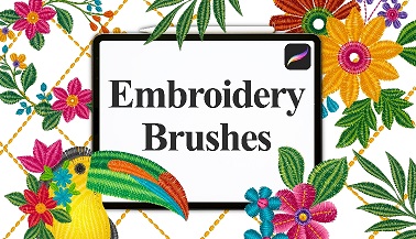 Procreate Embroidery Dual Colour Brushset