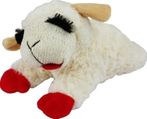 Multipet Lamb Chop Squeaky Plush Dog Toy