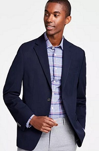 Men's Classic-Fit Stretch Solid Blazers