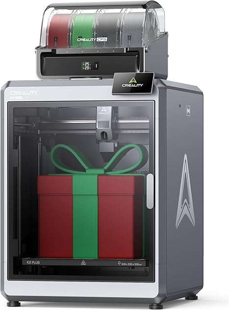 Creality K2 Plus Combo 3D Printer, Multi Color Printing with New CFS 600mm/s High-Speed Full Auto-Leveling Dual Al Camera Next-Gen Direct Drive Extruder Large Build Volume 13.78x13.78x13.78inch