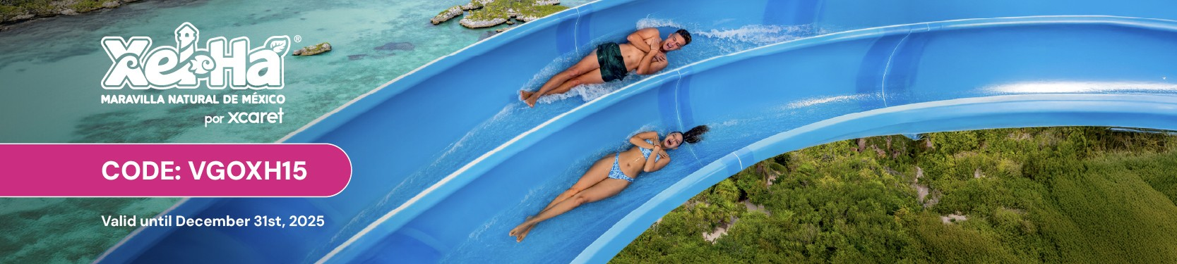 Up to 15% off for Xel-Ha in the purchase of ticket or tour