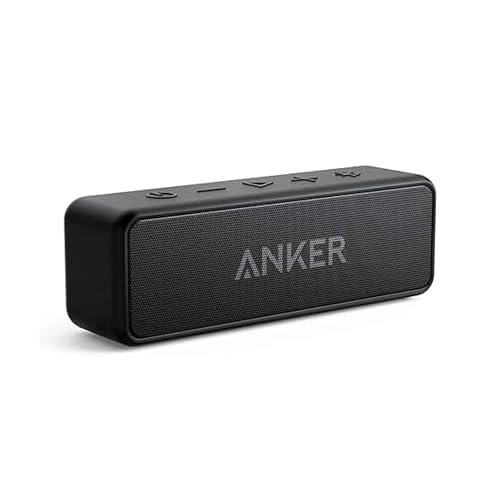 Anker Soundcore 2 Portable Bluetooth Speaker with Stereo Sound, Bluetooth 5, Bassup, IPX7 Waterproof, 24-Hour Playtime, Wireless, Speaker for Home, Outdoors, Travel