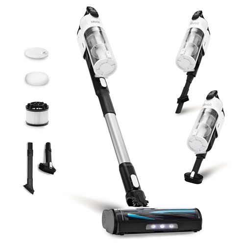  LEVOIT Cordless Vacuum Cleaner, Stick Vac with Tangle-Resistant Design, Up to 50 Minutes, Powerful Suction, Rechargeable, Lightweight, and Versatile for Carpet, Hard Floor, Pet Hair, LVAC-200 LVAC-200 Essential