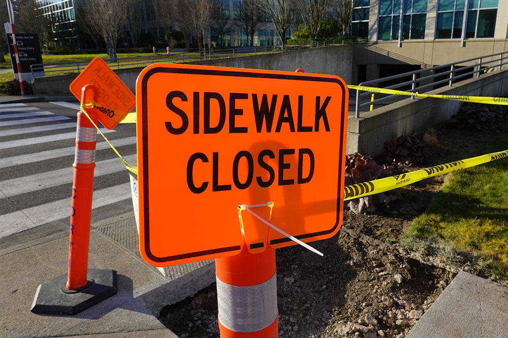 Innovative Signage Solutions for Pedestrian Detours and Restricted Areas