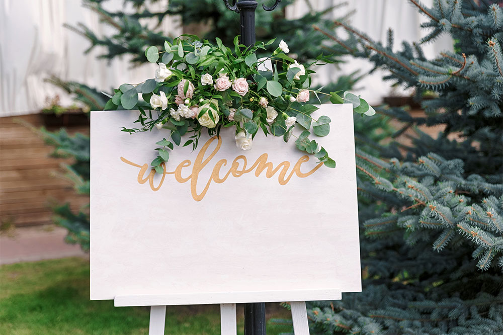 Elegant Ideas for Wedding Welcome Signs