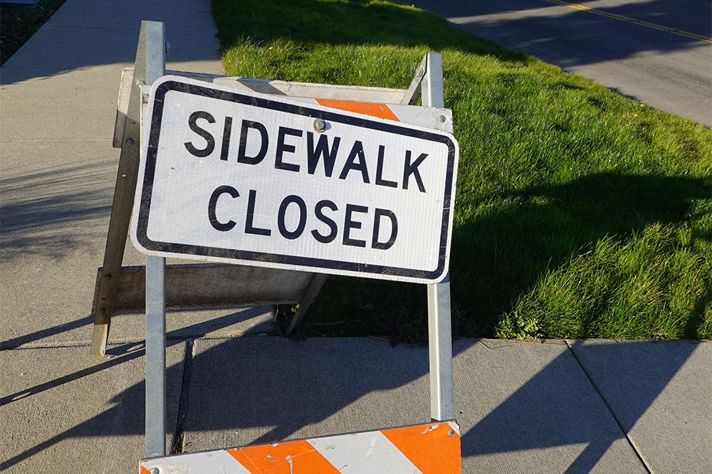 Top 5 Types of Sidewalk Closure Signs for Construction Sites